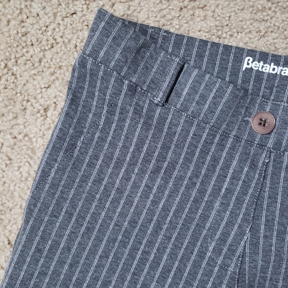 Betabrand Pinstripe Dress Pant Yoga Pant- Straight Leg - Picture 6 of 10